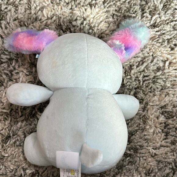 Squishmallows Kellytoy Demir Pastel Blue Rainbow Dog 7" Pillow Plush Stuffie - Picture 3 of 7